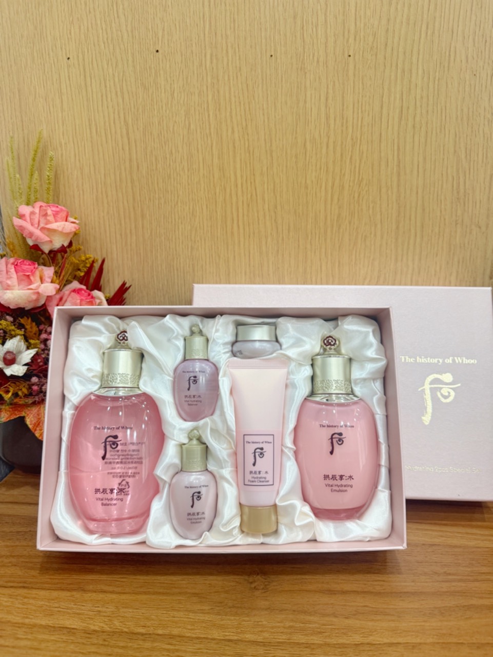 SET DƯỠNG WHOO HỒNG CẤP ẨM LÀN DA WHOO Gongjinhyang Hydrating 6sp